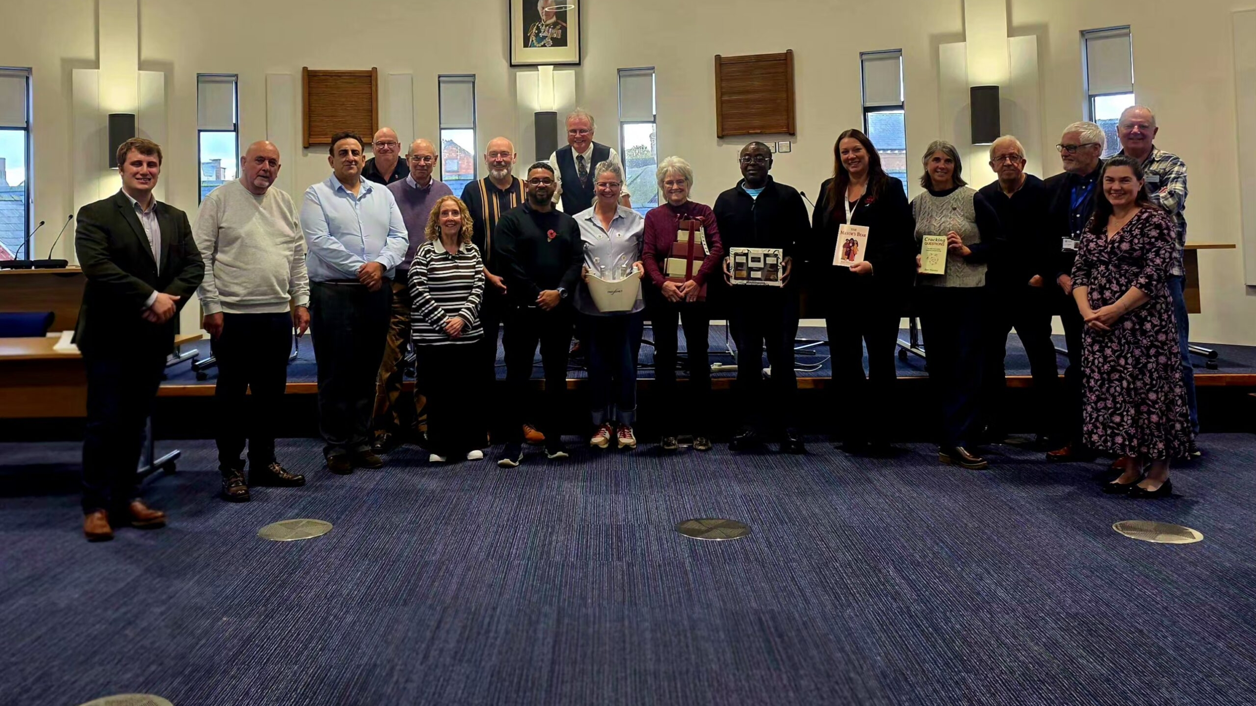 Councillors gathered in the council chamber at the Northamptonshire AI day